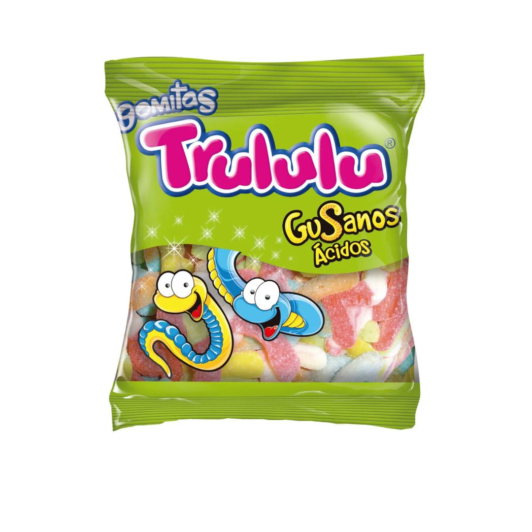 GOMITAS GUSANOS ACIDOS TRULULU 100G