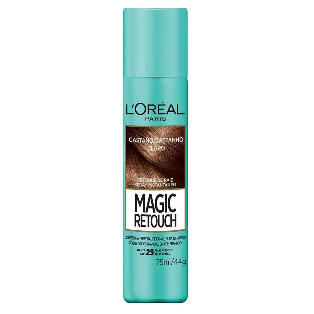 RETOCADOR DE RAICES MAGIC RETOUCH CASTAÑO CLARO LOREAL 44 GR