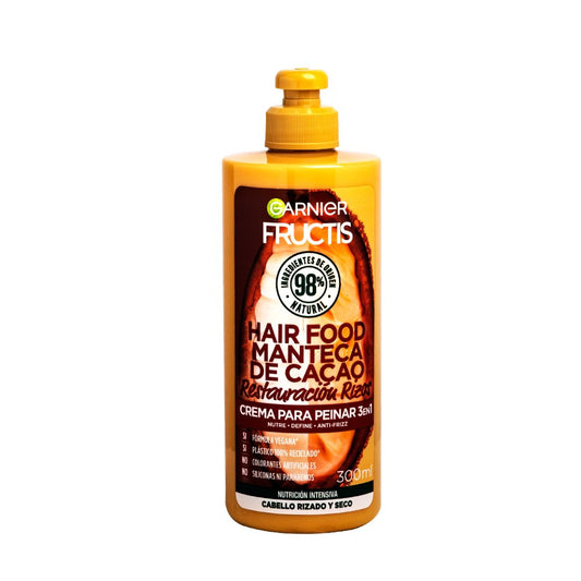 CREMA PARA PEINAR DE GARNIER FRUCTIS HAIR FOOD MANTECA DE CACAO 250 ML