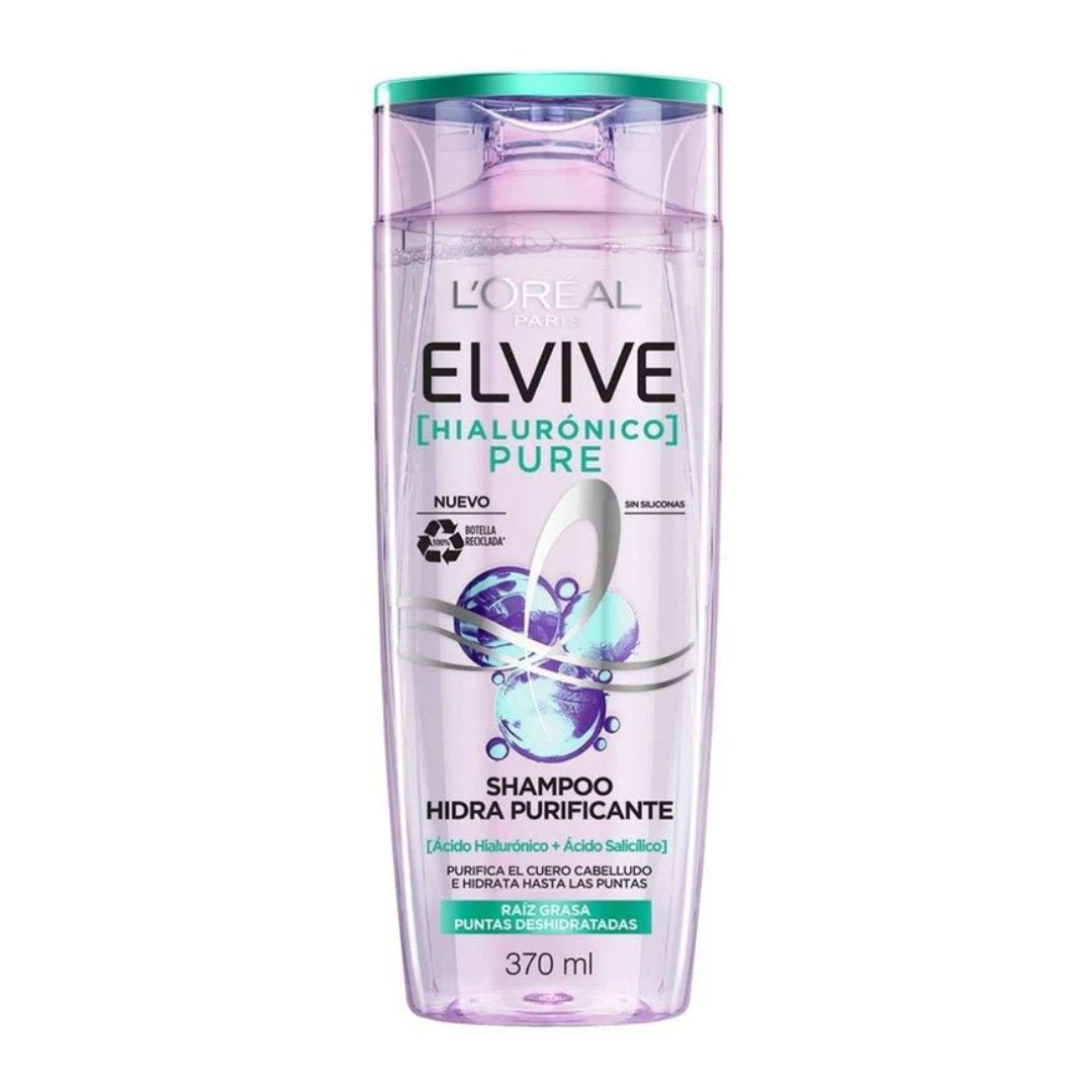 SHAMPOO HIALURONICO PURE LOREAL ELVIVE 370 ML