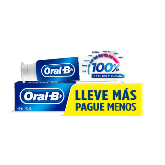 PASTA DENTAL ORAL B 100% 140 ML