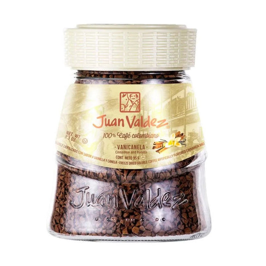 CAFE JUAN VALDEZ LIOFILIZADO VANILLA Y CANELA 95G