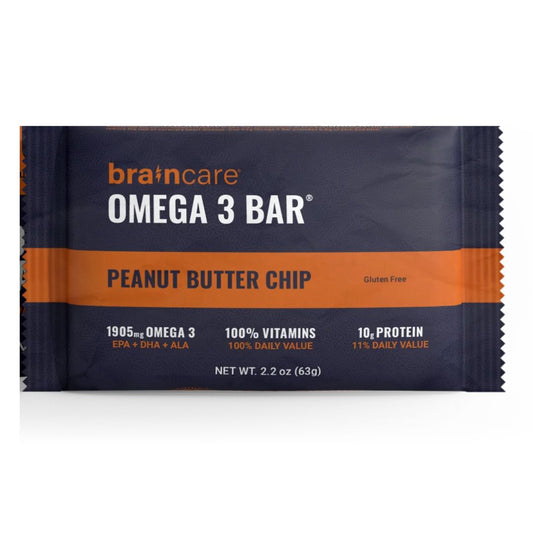 BARRA DE PROTEINA OMEGA 3 PEANUT BUTTER AND CHIP BRAINCARE