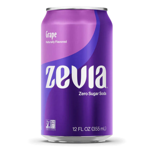SODA GRAPE ZERO SUGAR ZEVIA
