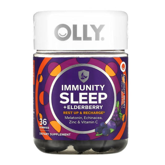 GOMITAS PARA DORMIR E INMUNIDAD SABOR FRUTOS DEL BOSQUE OLLY 36 UND