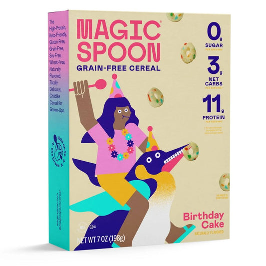 MAGIC SPOON PROTEIN CEREAL BIRTHDAY CAKE