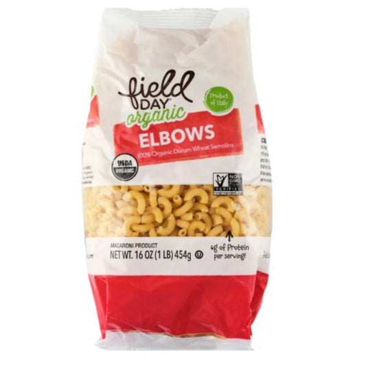 FIELD DAY ORGANIC ELBOW PASTA 454 G