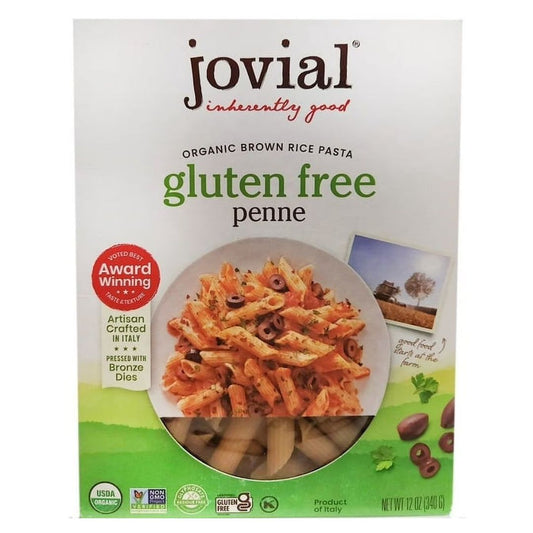 JOVIAL ORGANIC BROWN RICE PENNE GLUTEM FREE 12 OZ