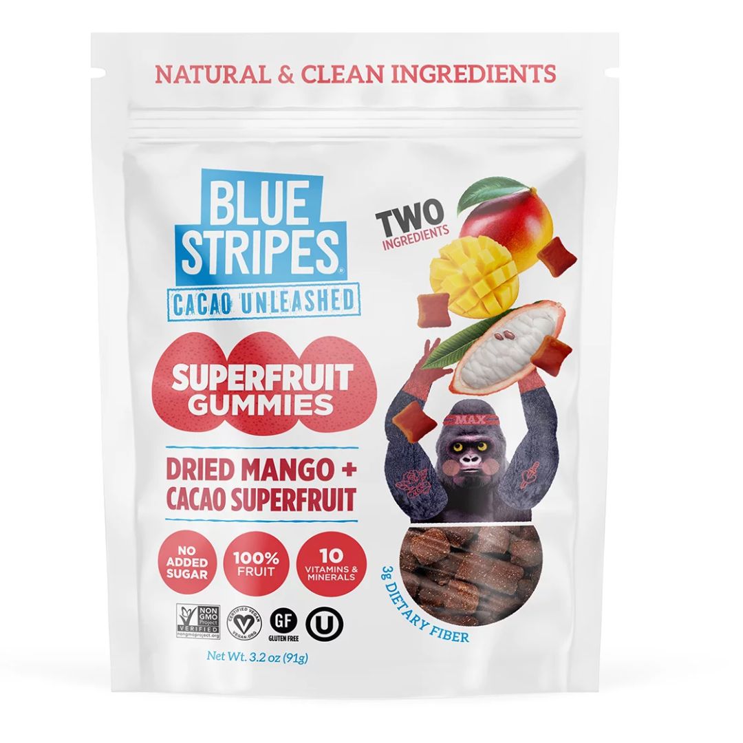 DRIED MANGO CACAO FRUIT BLUE STRIPES