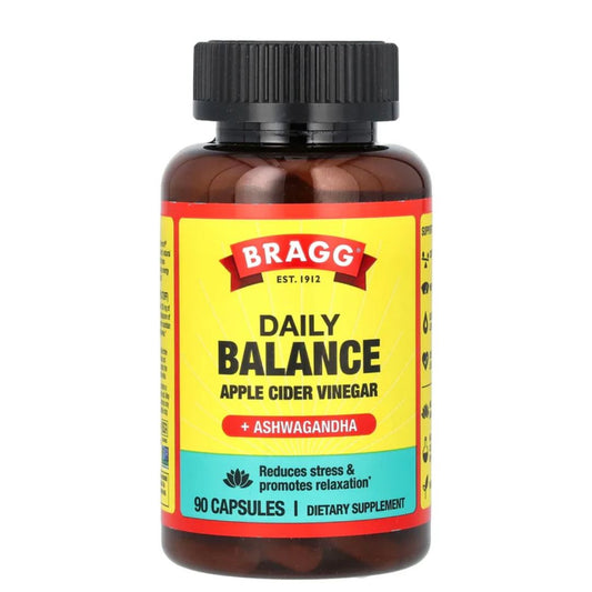 VINAGRE DE MANZANA CON ASHWAGANDA BRAGG 90 CAPSULAS