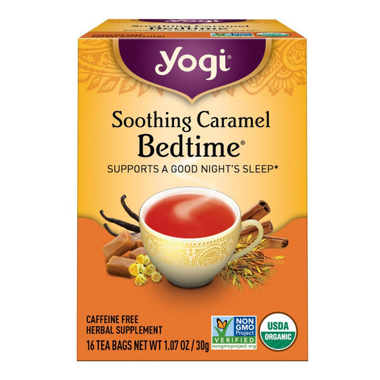 TE RELAJANTE PARA DORMIR SABOR CARAMELO YOGI TEA  16 UND