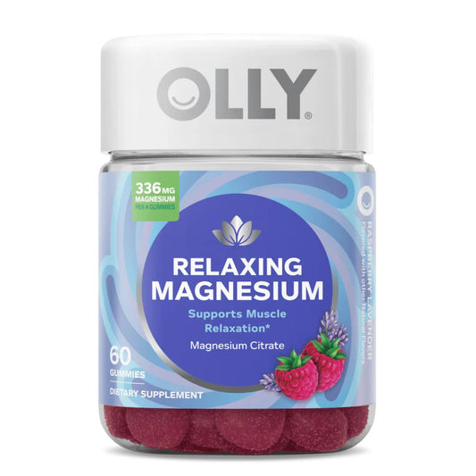 GOMITAS SUPLEMENTO RELAJANTE DE MAGNESIO FRAMBUESA LAVANDA OLLY 60 UND
