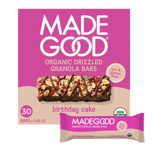 BARRA DE GRANOLA BIRTHDAY CAKE MADEGOOD 5 UND