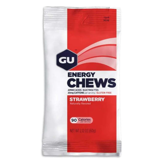 GU GU ENERGY CHEWS STRAWBERRYS