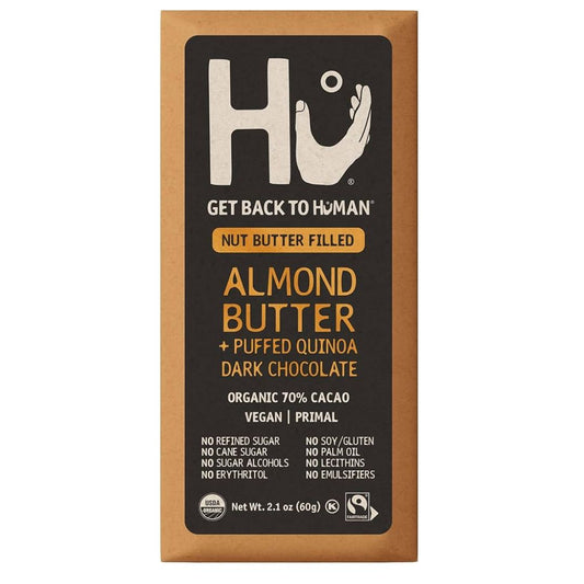HU KITCHEN  BARRA DE CHOCOLATE DE MANTEQUILLA DE ALMENDRAS Y QUINUA