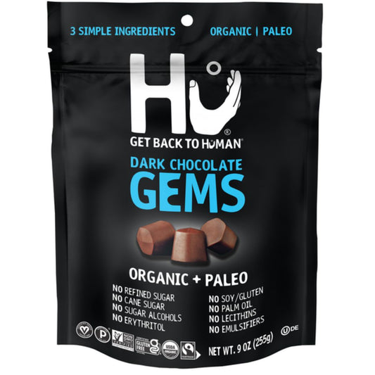 HU DARK CHOCOLATE GEMS FOR SNACKING AND BAKING