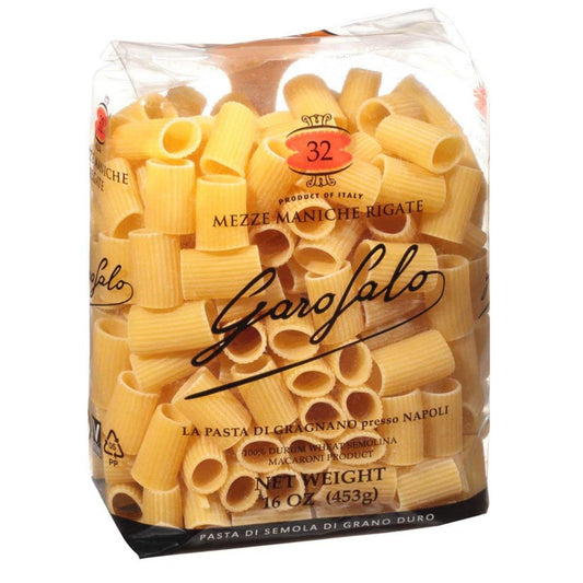 PASTA MEZZE MANICHE RIGATE GAROFALO 16 OZ