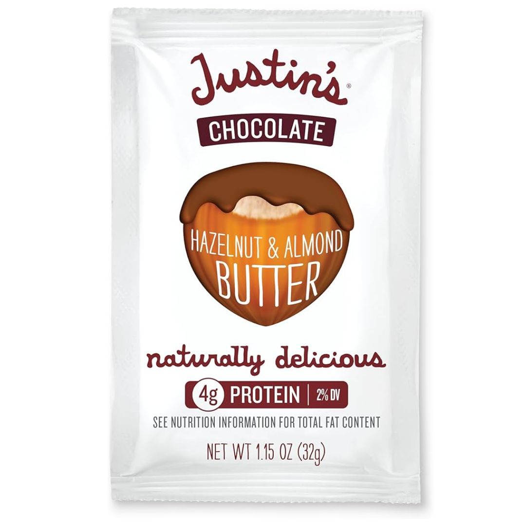 CHOCOLATE MANTEQUILLA DE ALMENDRAS Y AVELLANAS JUSTINS 1.15 OZ
