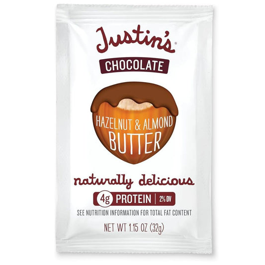 CHOCOLATE MANTEQUILLA DE ALMENDRAS Y AVELLANAS JUSTINS 1.15 OZ