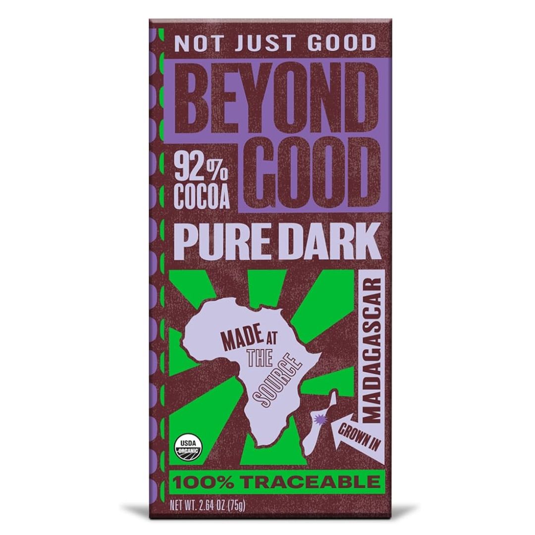 BARRA CHOCOLATE NEGRO 92 POR CIENTO BEYOND GOOD 75 G