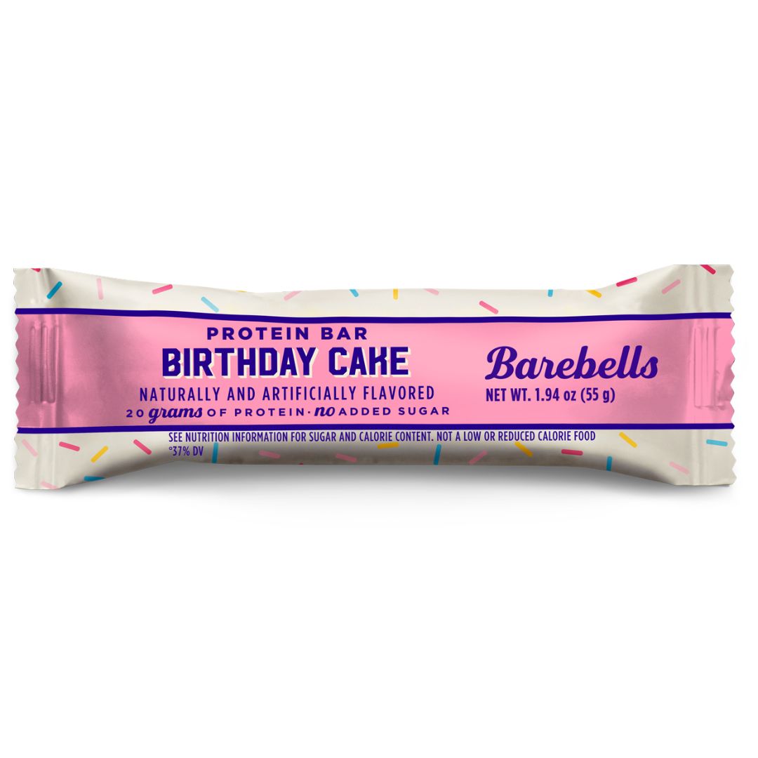 BAREBELLS BAR PROTN BIRTHDAY CAKE