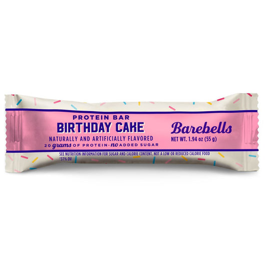 BAREBELLS BAR PROTN BIRTHDAY CAKE