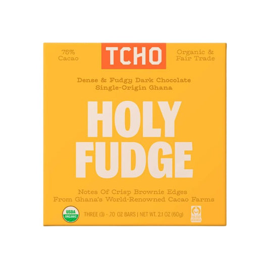 BARRA CHOCOLATE DARK HOLY FUDGE TCHO 60 G