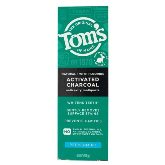 PASTA DENTAL CARBÓN ACTIVADO MENTA TOMS OF MAINE 113 G