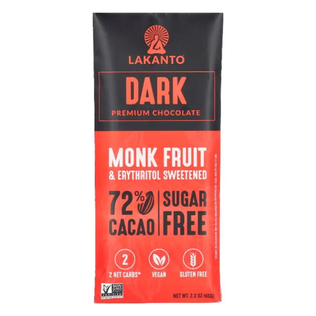 CHOCOLATE NEGRO PREMIUM LAKANTO 65 G