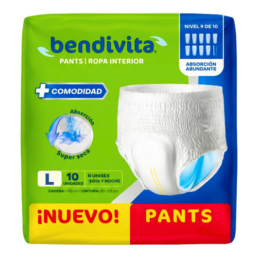 BENDIVITA (PANTS) CALZON ADULTO LARGE 10UNDS