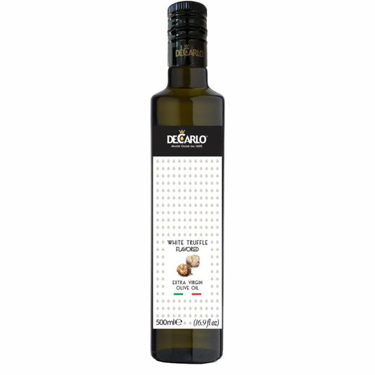 DE CARLO ACEITE DE OLIVA EXTRA VIRGEN SABOR A TRUFA BLANCA 500 ML