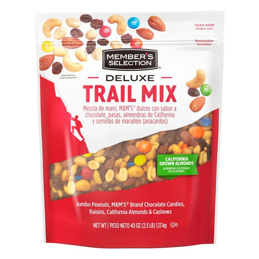 TRAIL MIX MEZCLA DE MANI M&M PASAS ALMENDRAS Y SEMILLAS DE MARAÑON