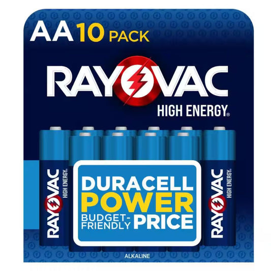 RAYOVAC HIGH ENERGY  AA  10PK