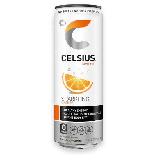 CELSIUS SPRKLNG ORANGE CAN 12 OZ