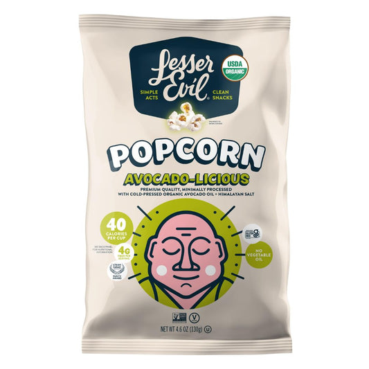 PALOMITAS ORGANICAS CON ACEITE DE AGUACATE LESSER EVIL 4.6 OZ