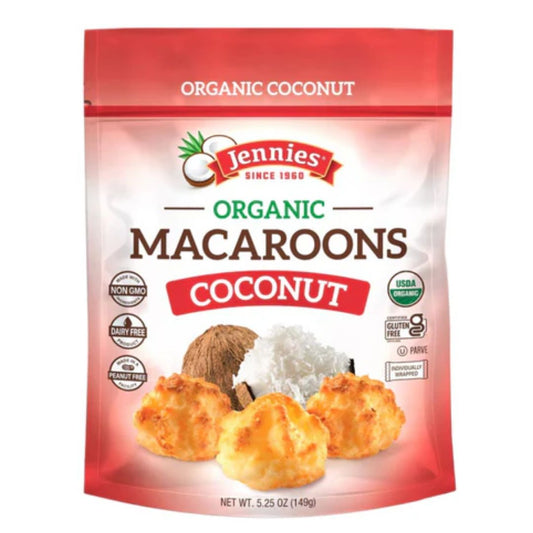 MACARRONES DE COCO ORGANICOS JENNIES 5.25 OZ