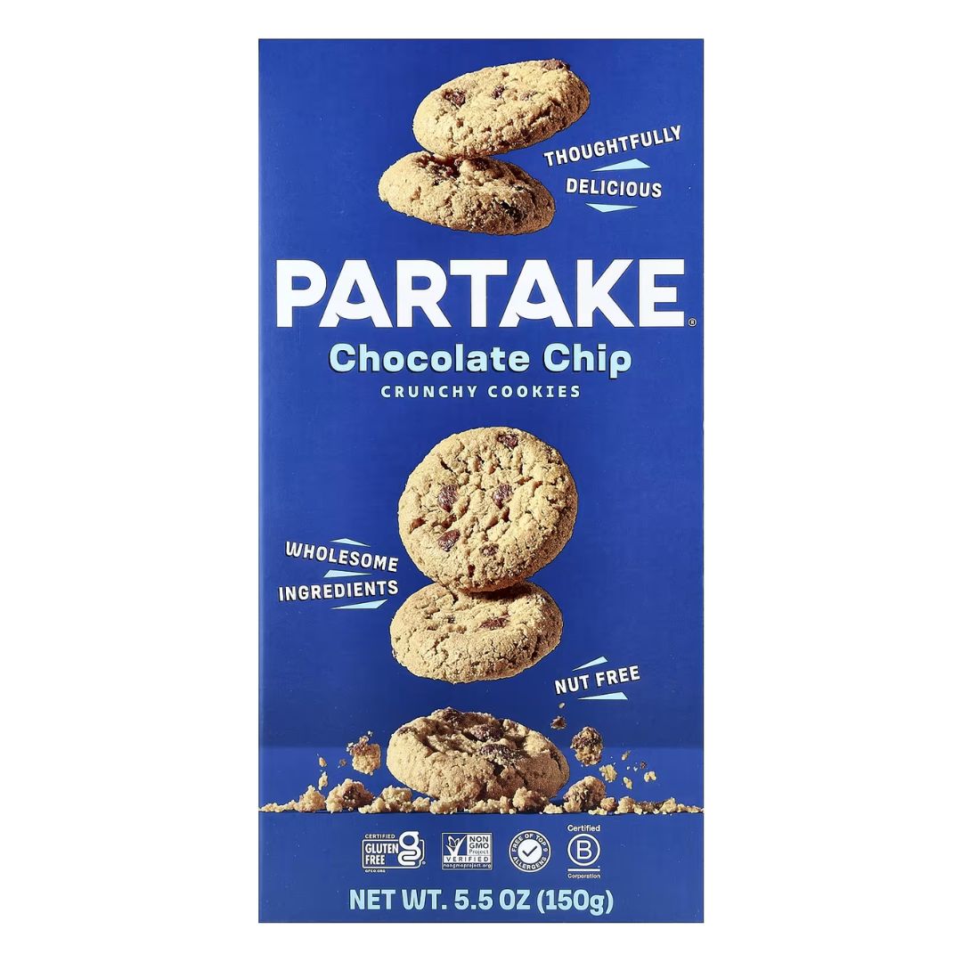 PARTAKE FOODS GALLETAS CON CHISPAS DE CHOCOLATE