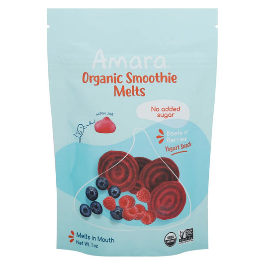 SNACK ORGÁNICO DE REMOLACHA Y FRUTOS ROJOS AMARA SMOOTHIE 1 OZ