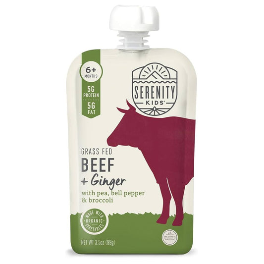 SERENITY KIDS PURÉ ORGÁNICO SABOR CARNE DE RES CON ESPINACA