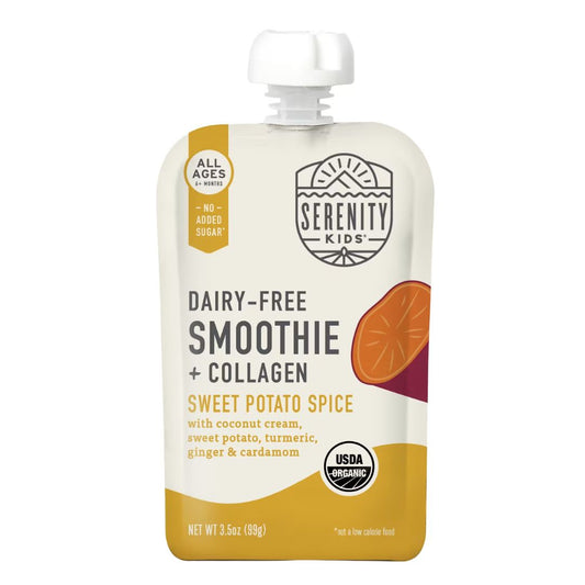 SERENITY KIDS SMOOTHIE ORGÁNICO SABOR BATATA DULCE ESPECIADA CON FRUTA