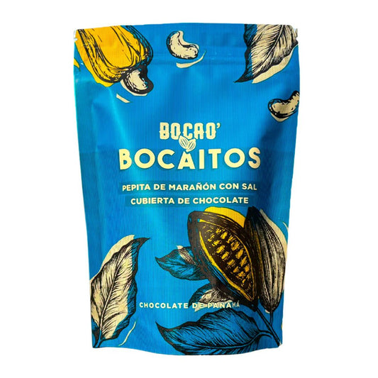 BOCAITOS DE PEPITA DE MARAÑON CON SAL CUBIERTA DE CHOCOLATE BOCAO 60G