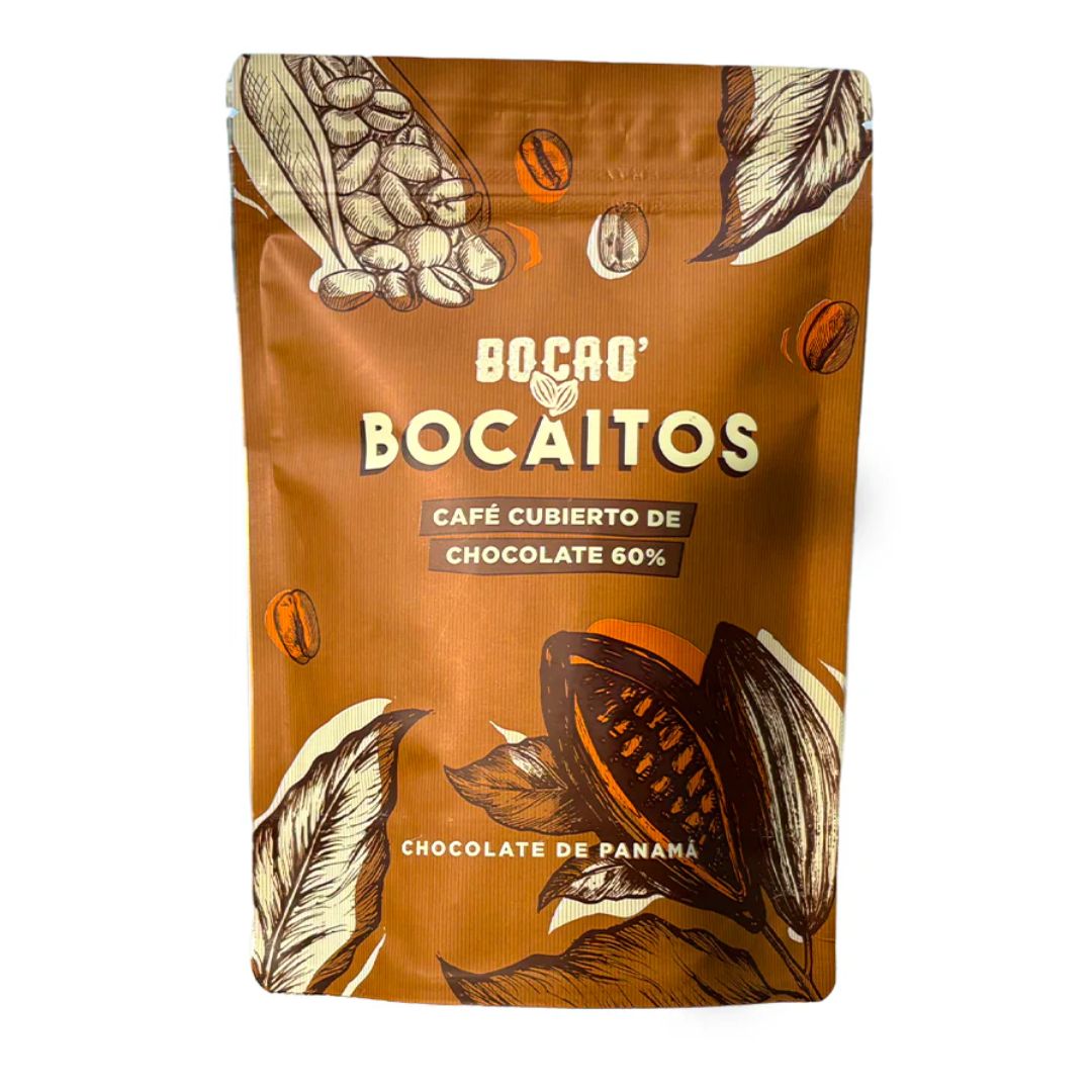 BOCAITOS DE CAFE CUBIERTO DE CHOCOLATE 60% BOCAO 60G