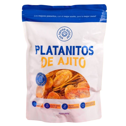 PLATANITOS DE AJITO SIN TANTA AZUCAR 202 G