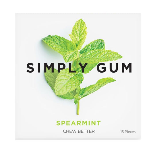 CHICLE MENTA VERDE SIMPLY GUM 12 UND
