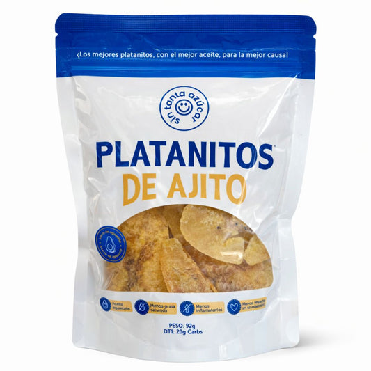PLATANITOS DE AJITO SIN TANTA AZUCAR 32 G