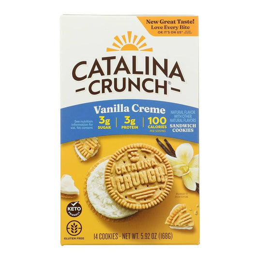 GALLETAS TIPO SÁNDWICH CREMA DE VAINILLA CATALINA CRUNCH 5.9 OZ