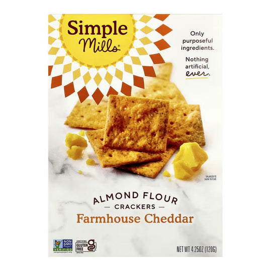 GALLETAS DE GRANJA CHEDDAR SIMPLE MILLS 120G