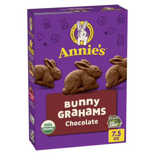 GALLETAS GRAHAM CONEJITOS CHOCOLATE ANNIE'S HOMEGROWN 7.5 OZ