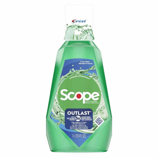 CREST SCOPE ENJUAGUE BUCAL MENTA OUTLAST 1 LITRO