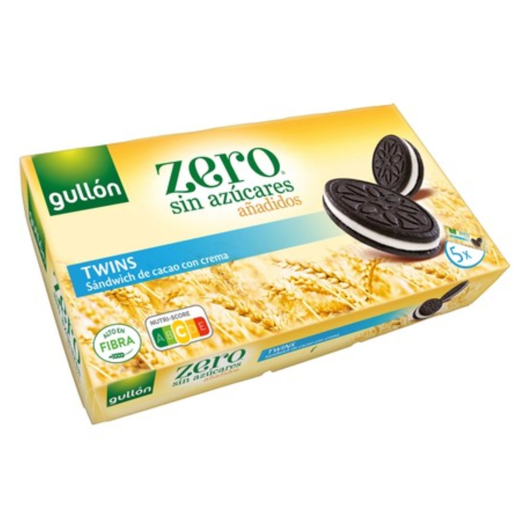 GALLETAS ZERO SABOR A CACAO CON CREMA GULLON 210 G